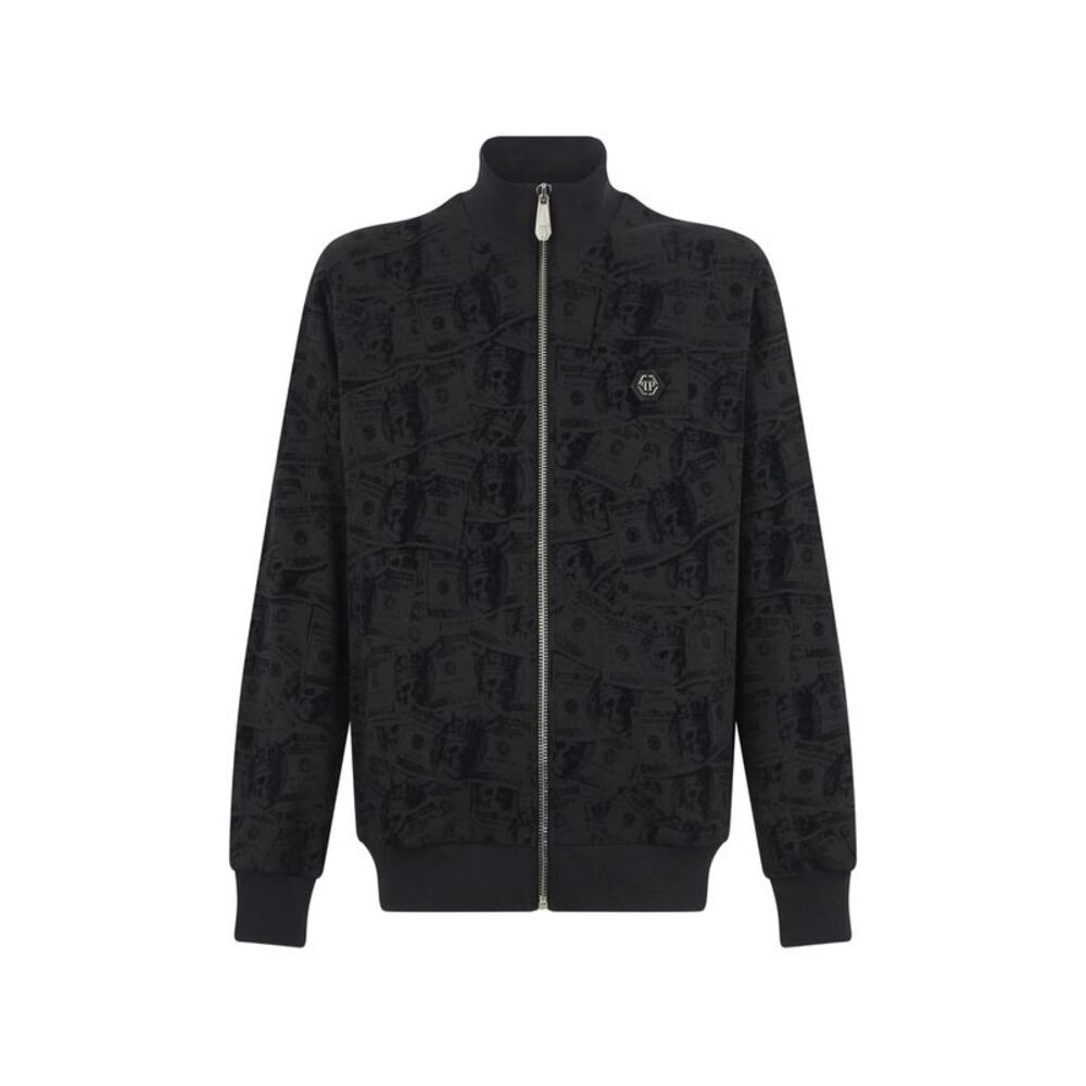 Philipp Plein Black Jackets - Sport Jackets & Windbreakers Men